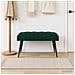 Panchina con bottoni imbottiti Verde Scuro 80 x 40 x 46 cm - Foto miniatura 2