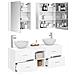 Set di mobili per il bagno 5 pcs Bianco - Foto miniatura 3