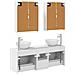 Set di mobili per il bagno 5 pcs Bianco - Foto miniatura 8