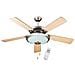 Ventilatore a Soffitto in Legno con Luce - Foto miniatura 2