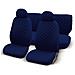 Coprisedili per Auto Trapuntato Made in Italy Fodera Universale Blu Scuro - Foto miniatura 1
