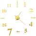 Orologio Da Parete 3d In Stile Moderno 100cm Xxl Oro - Foto miniatura 2