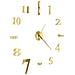 Orologio Da Parete 3d In Stile Moderno 100cm Xxl Oro - Foto miniatura 3