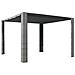 Gazebo Con Tetto In Polyrattan 300x300x200cm Grigio E Crema - Foto miniatura 1