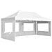 Gazebo Professionale Pieghevole Alluminio e Pareti 6x3m Bianco - Foto miniatura 4