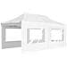 Gazebo Professionale Pieghevole Alluminio e Pareti 6x3m Bianco - Foto miniatura 5