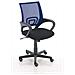 Sedia Ufficio Genius in Rete Traspirante I Sedia Pc Ergonomica Girevole Regolabile I Sedia Studio Imbottita con Braccioli e Ruote I Carico Max 120 kg Blu - Foto miniatura 1