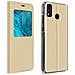 Custodia Honor 9x Lite Sportellino Finestra Funzione Supporto Oro - Foto miniatura 1