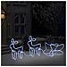 Renne e Slitta Decorazione Natalizia per Esterni 576 LED - Foto miniatura 4