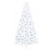 Albero di Natale Artificiale Metà con Supporto Bianco 240cm PVC - Foto miniatura 3