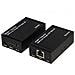 EXTENDER HDMI TRAMITE CAVO RETE CAT 5/6 FINO 60MT INFR.TELEC. POC - Foto miniatura 1