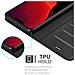 Custodia Compatibile Con Apple Iphone 12 (6,1"" Zoll) In Nero Carbone - Coperchio Protettiva Con Chiusura Magnetica, Funzione Stand E Tasca Per Le Carte - Foto miniatura 5