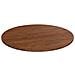 Piano Tavolo Rotondo Marrone Scuro 80x1,5 Cm Rovere Trattato - Foto miniatura 1