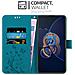 Cadorabo Custodia Compatibile Con Asus Zenfone 8 Flip In Blu Fiore - Coperchio Protettivo In Design Floreale Con Chiusura Magnetica, Funzione Stand E Slot Per Carte - Foto miniatura 3