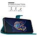 Cadorabo Custodia Compatibile Con Asus Zenfone 8 Flip In Blu Fiore - Coperchio Protettivo In Design Floreale Con Chiusura Magnetica, Funzione Stand E Slot Per Carte - Foto miniatura 4