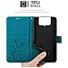 Cadorabo Custodia Compatibile Con Asus Zenfone 8 Flip In Blu Fiore - Coperchio Protettivo In Design Floreale Con Chiusura Magnetica, Funzione Stand E Slot Per Carte - Foto miniatura 6