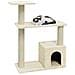 Albero Per Gatti Con Tiragraffi In Sisal Crema 70 Cm - Foto miniatura 5