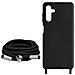Cover Cordino Per Samsung Galaxy A14 5g E 4g Collana / Tracolla 80 Cm Nera - Foto miniatura 3