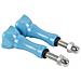Set 2pz Vite Con Bullone A Pomello Hr171 Blu Per Gopro Hd Hero - Nylox - Action Cam - Foto miniatura 3