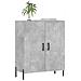 Credenza Grigio Cemento 69,5x34x90 Cm In Legno Multistrato - Foto miniatura 3
