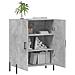 Credenza Grigio Cemento 69,5x34x90 Cm In Legno Multistrato - Foto miniatura 6