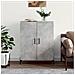 Credenza Grigio Cemento 69,5x34x90 Cm In Legno Multistrato - Foto miniatura 1