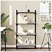 Libreria 4 Ripiani Grigio Sonoma 60x30x120cm Legno Multistrato - Foto miniatura 1