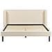 Letto Matrimoniale Velluto Beige 160 X 200 Cm Arette - Foto miniatura 5