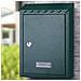 Cassetta Postale Parete In Acciaio Porta Lettere Posta Esterno Con Chiave Verde - Foto miniatura 4