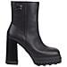 High Heel Ankle Boot Stivaletti Pelle Scarpe Donna Nero Eu 39, En0en02256 Bds - Foto miniatura 2