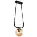 Lampada Da Soffitto Terena Asz1422 In Metallo Nero Con 1 Portalampada - Foto miniatura 1
