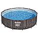 Piscina Fuori Terra - In Giro - 427x107 Cm - Grigio - Include Accessori Coordinati Cb35 - Foto miniatura 5