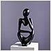 Statua Del Pensatore Astratto - Decorazione Per La Casa In Resina Black - Foto miniatura 2