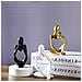 Statua Del Pensatore Astratto - Decorazione Per La Casa In Resina Black - Foto miniatura 4