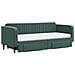 Divano Letto Estraibile Cassetti Verde Scuro 80x200cm Velluto - Foto miniatura 3
