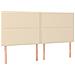 Letto a Molle con Materasso e LED Crema 180x200 cm in Tessuto - Foto miniatura 7
