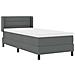 Letto box spring con materasso Grigio scuro 100 x 200 cm - Foto miniatura 7