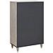 Credenza con lo scaffale Grigio e Oro 60 x 33.5 x 100 cm - Foto miniatura 5