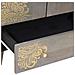 Credenza con lo scaffale Grigio e Oro 60 x 33.5 x 100 cm - Foto miniatura 7