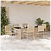 Set da Pranzo per Giardino 7 pcs Beige 190 x 80 x 75 cm - Foto miniatura 4