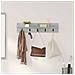 Appendiabiti a muro Grigio cemento 80 x 10.5 x 18 cm - Foto miniatura 2