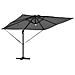 Parasol Roma Antracite 286 x 285 x 270 cm - Foto miniatura 5