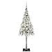 Albero di Natale con 150 LED Bianco 150 cm PE e Acciaio - Foto miniatura 3