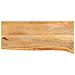 Piano Tavolo Bordi Vivi 80x40x3,8 cm in Legno Massello di Mango - Foto miniatura 1
