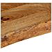 Piano Tavolo Bordi Vivi 80x40x3,8 cm in Legno Massello di Mango - Foto miniatura 7