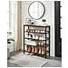 Scarpiera rustica marrone con 4 ripiani, stile industriale LBS038B01 - Foto miniatura 2
