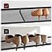 Scarpiera rustica marrone con 4 ripiani, stile industriale LBS038B01 - Foto miniatura 7