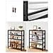 Scarpiera rustica marrone con 4 ripiani, stile industriale LBS038B01 - Foto miniatura 5