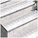 Dischi Quadrati 4 pcs Argento 100 x 25 cm Alluminio - Foto miniatura 3