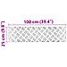 Dischi Quadrati 4 pcs Argento 100 x 25 cm Alluminio - Foto miniatura 8